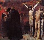 Franz Von Stuck Canvas Paintings - Crucifixion